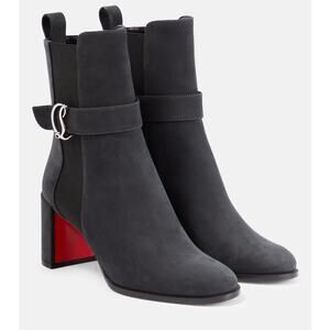 CHRISTIAN LOUBOUTIN
CL Chelsea Booty suede ankle boots Size 38